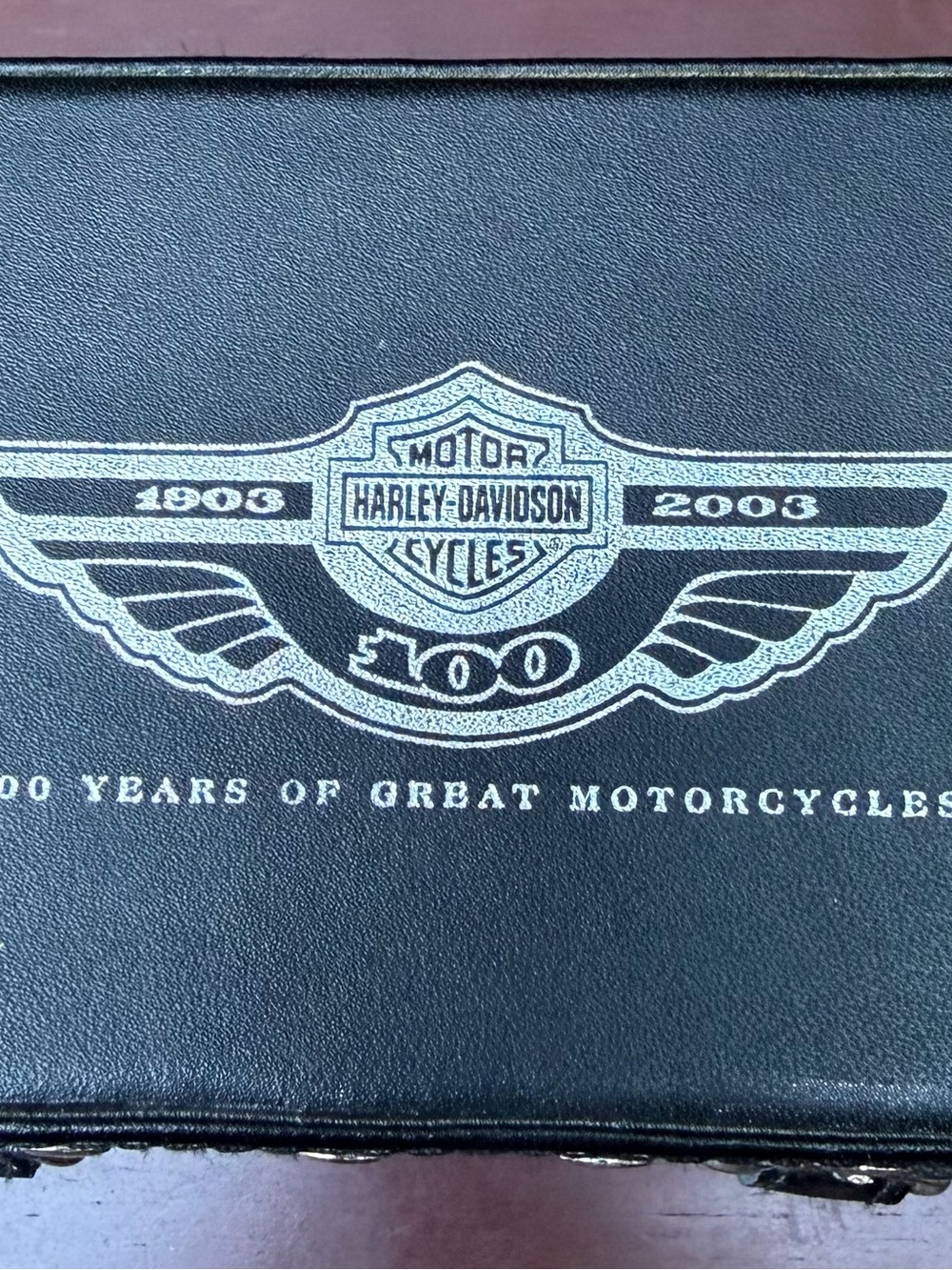 Harley-Davidson Black 100th Anniversary trivia game